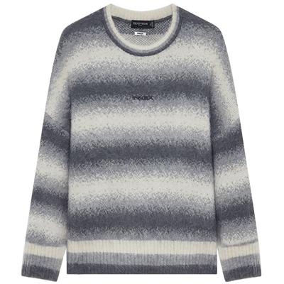 Men's Retro Gradient Stripe Knitted Sweater