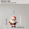 2D Flat Christmas Day Acrylic Cute Santa Claus Earrings Santa Claus Dangle Jewelry for Women Charms Holiday Carnival Party New Year Gifts