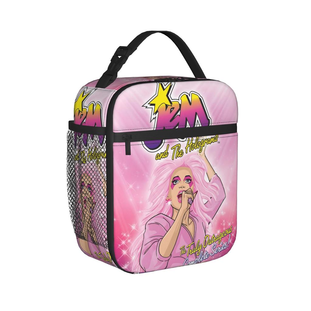 Jem And The Holograms Insulated Lunch Bags for Men Women Food Container Reusable Cooler Thermal Lunch Box For School Office