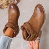 Scarpe da Donna alla Moda 2024 Stivali da Donna con Zip Laterale di Alta Qualità Stivali Moderni con Fibbia alla Moda Stivali Sexy da Donna con Punta Acuta alla Caviglia