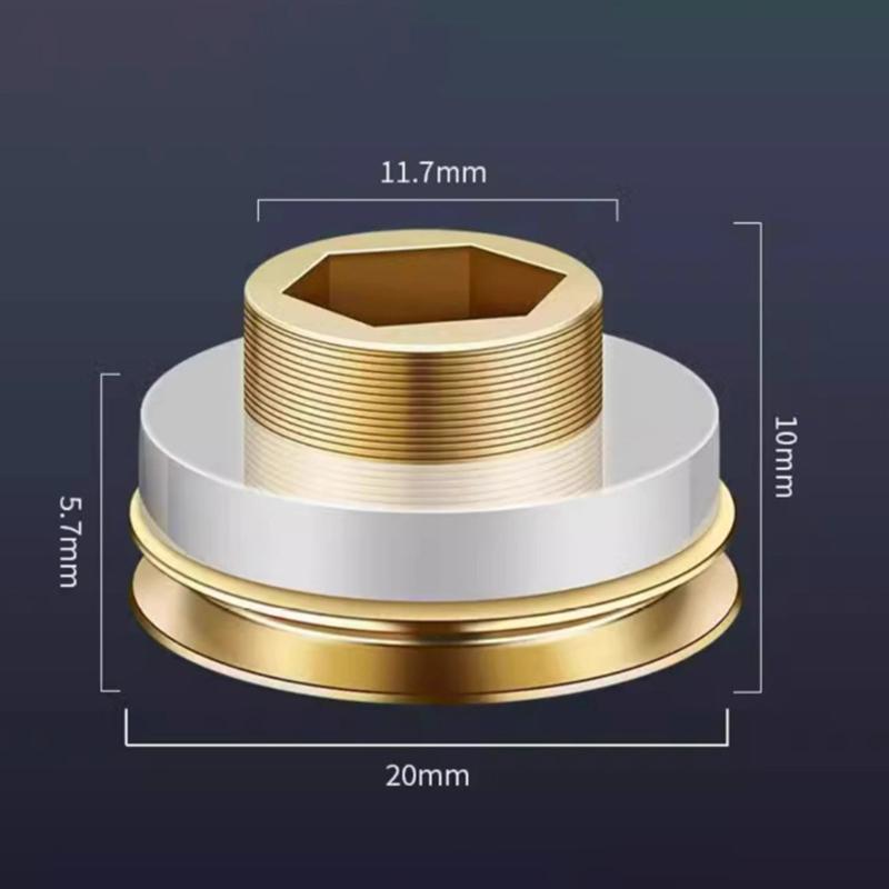 Materialfreie Dichtung Eckventil Wasserhahn 4-Punkt Schnellmontage Messingkern Ersetzt Rohe Auslaufsichere Silikondichtung