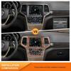 Wood Grain Dash Radio Navigation Panel Cover For Jeep Grand Cherokee 2014-