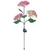 3 Heads Hydrangea Ground Light Waterproof LED Solar Lawn Decorative Lights Adjustable Iron Wire Simulated Bendable for Courtyard