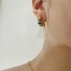 French Romantic Retro Enamel Round Gold Color Ear Buckle  New Hoop Earrings For Womens Fashion Luxury Jewelry