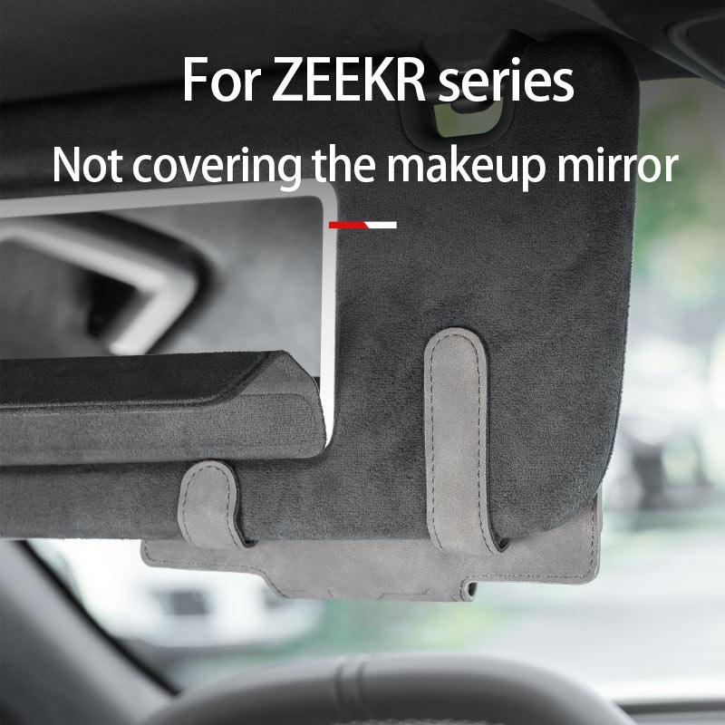 For ZEEKR 001 007 X 7X 2025 2025 Suede eyeglass clip Sun glasses storage box on the sun visor Car interior accessories