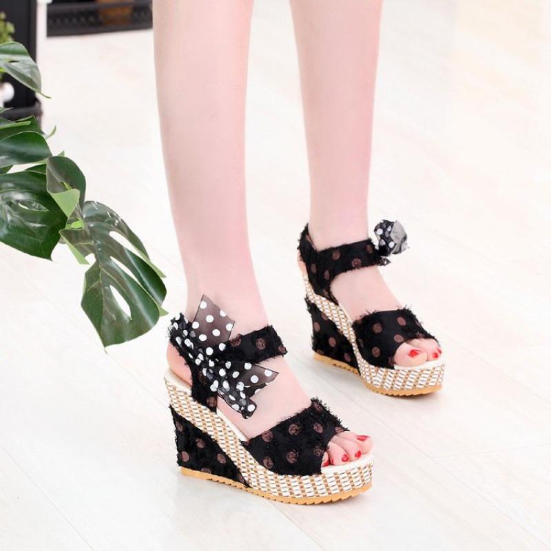 Pegged Heels, High-heeled Sandals, New Style Single-toe Platform Women's Shoes