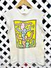 Vintage 1980s Keith Haring Pop Art Tshirt / Small