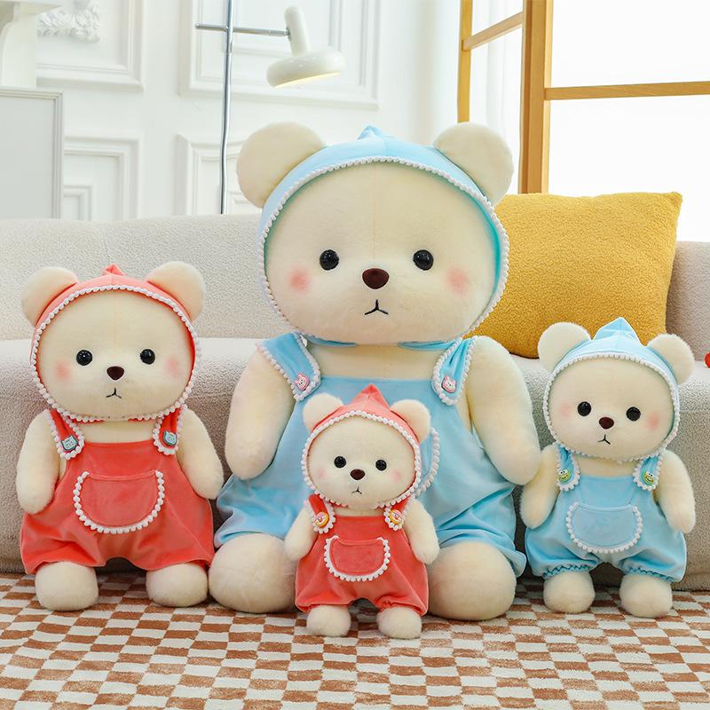 Love Flower Skirt Strap Bear Doll Teddy Bear Couple Wedding Plush Toy