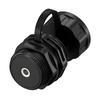 IP68 Waterproof 3.5mm Auxiliary Panel Mount Socket 3.5mm TRS Threaded Connector With Protective Cap For Harsh Environment