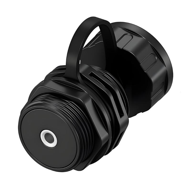 

3.5mm TRS Threaded Fixed Waterproof Connector With Dustproof Cover 1/8 TRS Female Bulkhead Mount For Outdoor Car Use