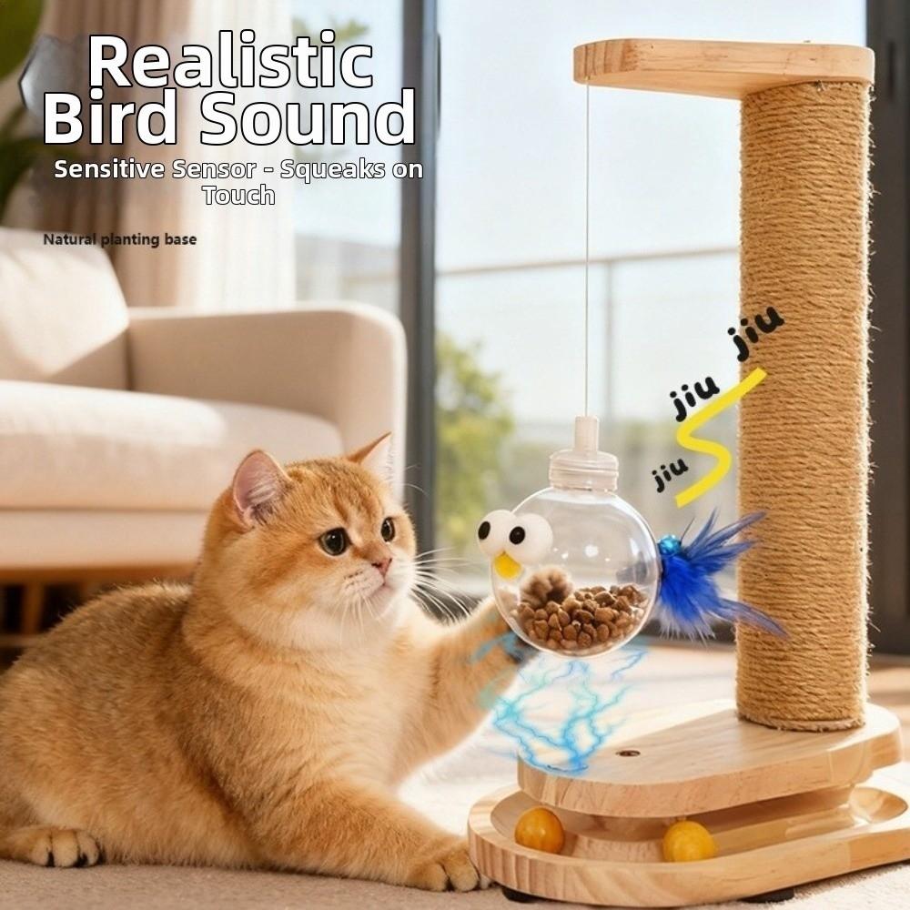 Rotating Platform Cat Turntable Column Wear-resistant Stand Scratching Board  Interactive Balls