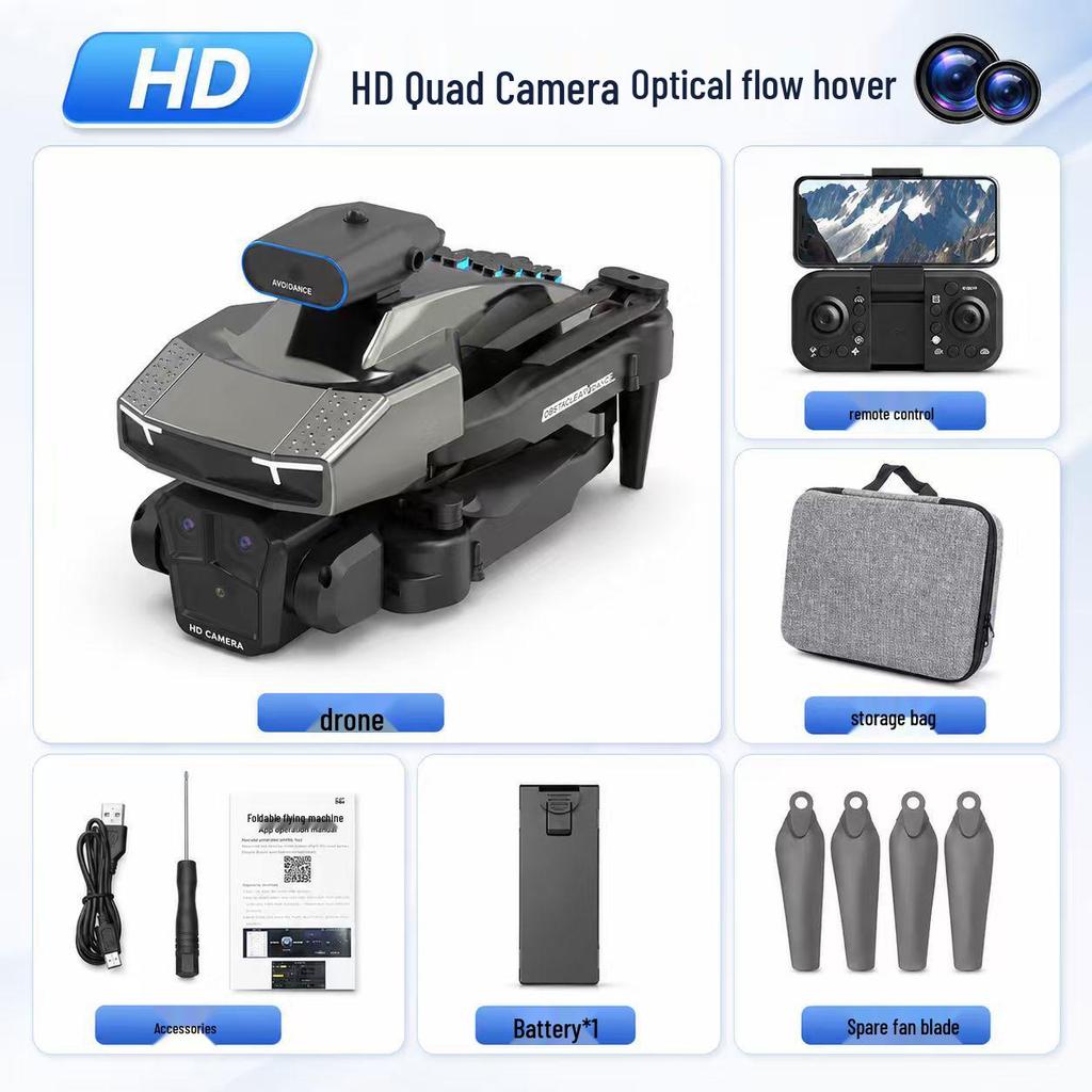 HD Triple Camera Drone with Brushless Motor, Optical Flow Hovering, and Obstacle Avoidance
