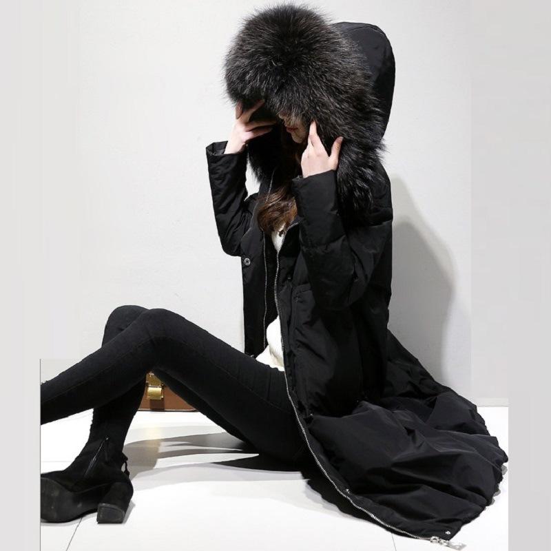 

Зимнее женское пальто из искусственного меха с капюшоном, теплое пальто с воротником, толстая свободная хлопковая меховая куртка 6XL чёрный
