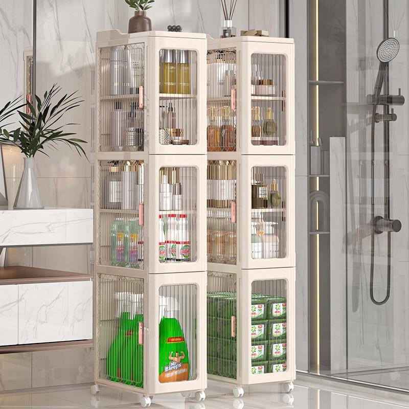 GOWKE Slim Bathroom Storage Cabinet with Drawers