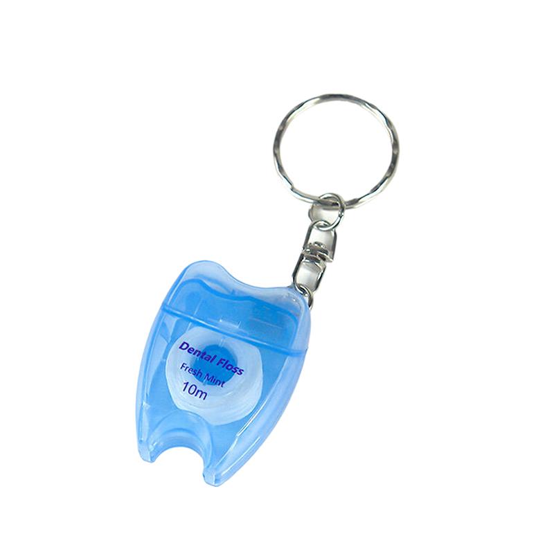 1Pcs Box Mint Dental Floss Roll Keychain Cleaning Oral Tools Dental Floss Stick Adult Home Set Cleaning Interdental Brush