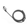 Bezpečnostní kabel - URBAN FACTORY - Noble Wedge - 2 m - Černý - Zamykání se 2 klíči