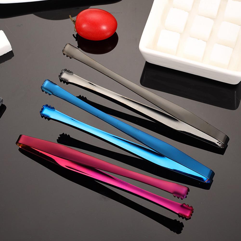 Stainless Steel Ice Cubes Clip BBQ Food Serving Clamp For Party Buffets