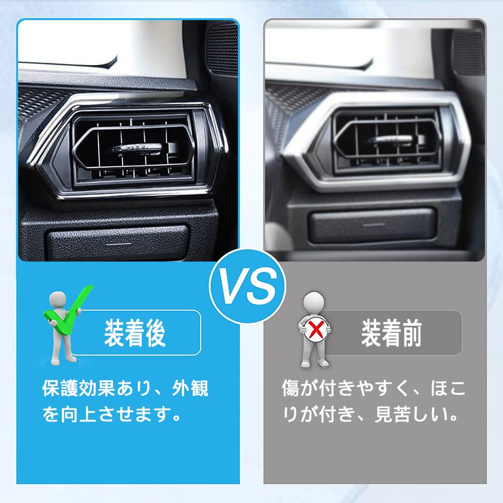 Toyota New Rise 200 Series Front Air Conditioner Cover Air Conditioner Vent Cover Bezel Cover Set TOYOTA RAIZE Interior Garnish Accessories & (Piano