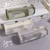 Large Capacity Pencil Bag Pen Case Mesh Pencil Case Japanese Styles Pen Bag Pencil Pouch School Office Supplies