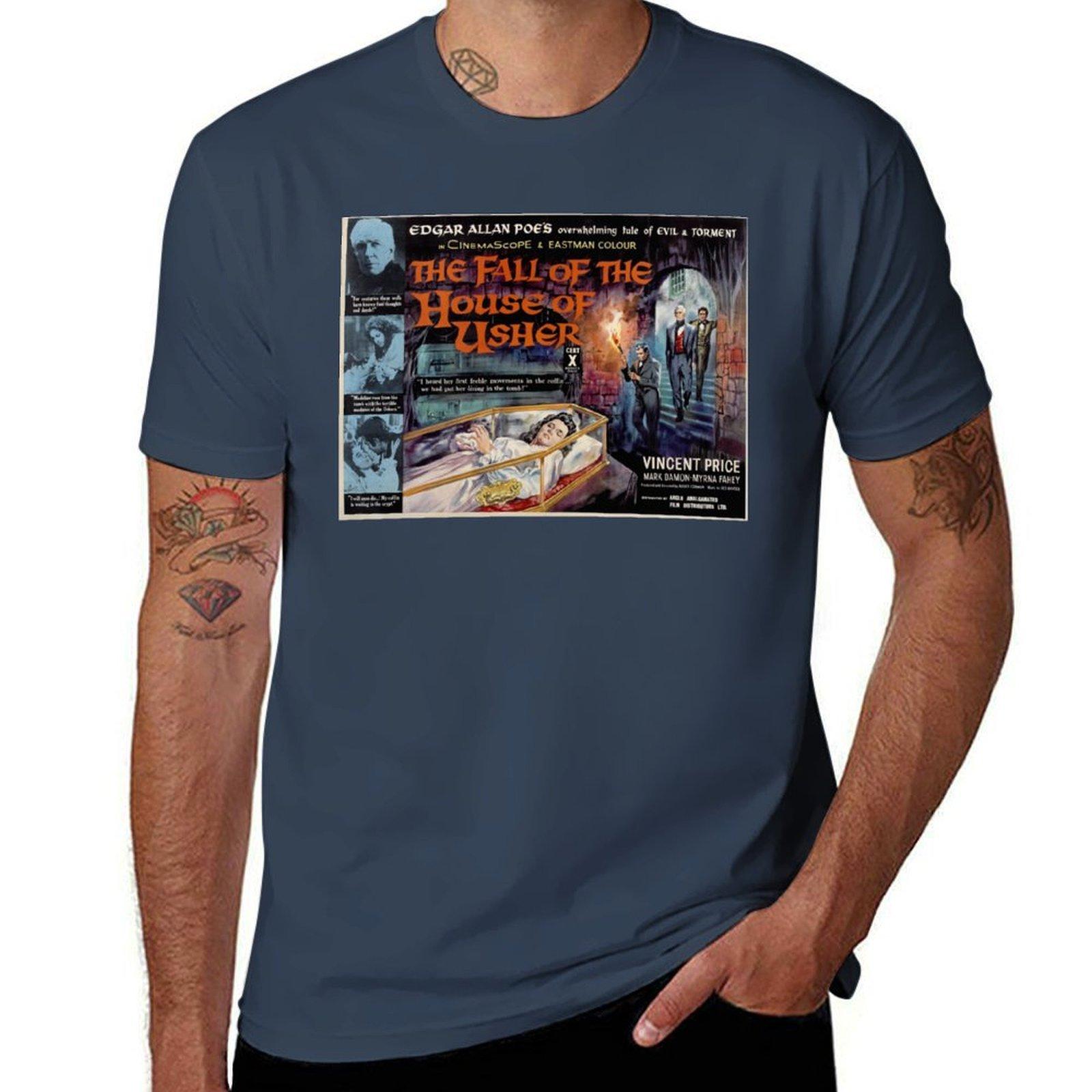 

House of Usher Roger Corman TShirt Large Size Casual Short Sleeve Top S