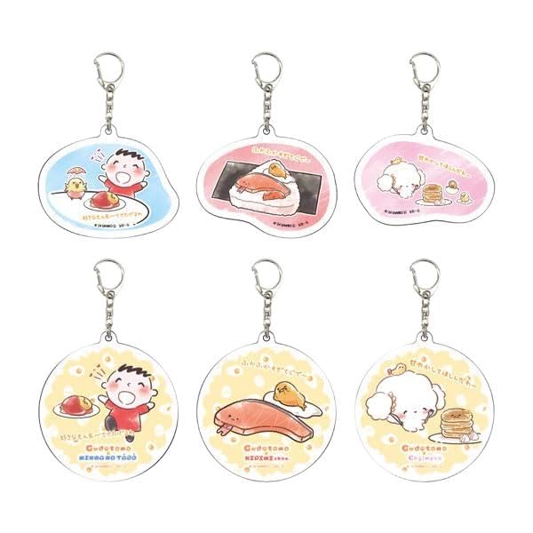 

Gudetama 03 Collaboration Series [Graph Art Illustration] Acrylic Key Chain 6 Piece Box