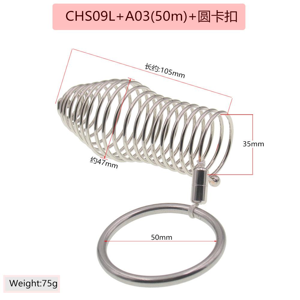Stainless Steel Penis Ring Exotic Condom Binding Snap Ring Set Men and Women Love Aid Adult Sex Tools Sex Toys Can Not Fall Off