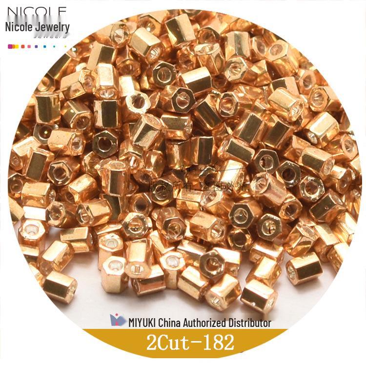 Japanese MIYUKI Seed Beads 2-Cut 11/0 Cube 2mm, Metallic Matte Series, 12 Colors, 10g Pack.
