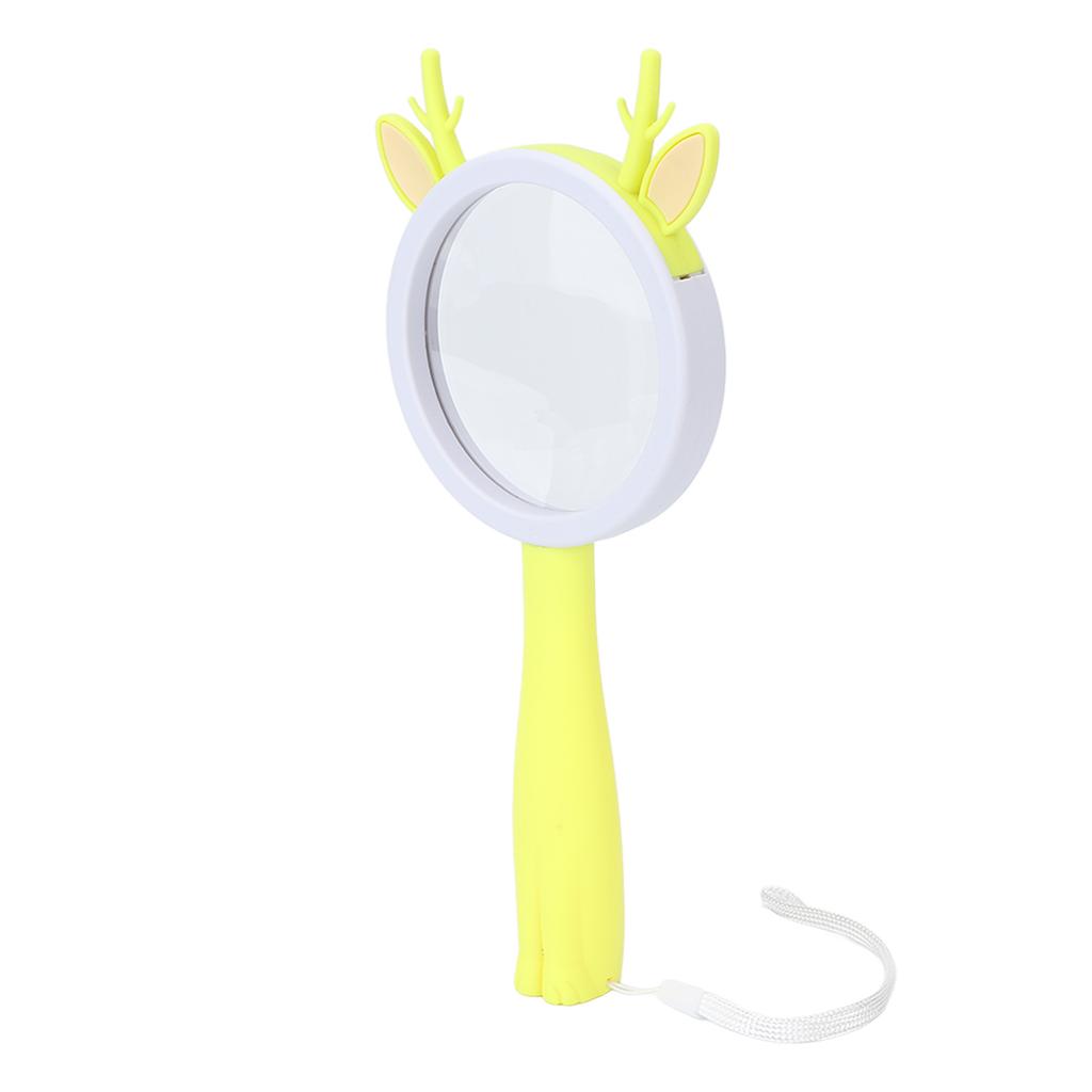 Handheld Magnifier Professional Magnifying Glass for Elder Reading Kids Science Experiment Toys Garden MaintenanceFawn