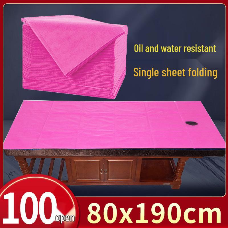 Disposable Oilproof Massage Table Sheets, Waterproof & Thickened Non-Woven Travel Mattress Pads