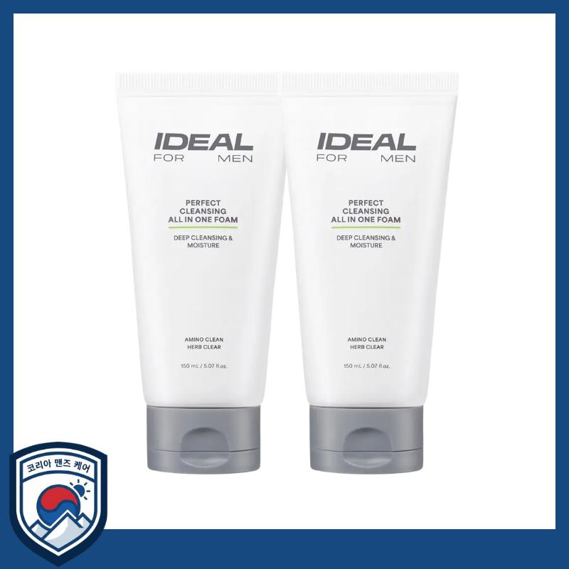 

[IDEAL FOR MEN] Perfect Cleansing All-In-One Foam 150ml x 2-Item Set - Professional Deep Pore Purification & Sebum Control Recharge