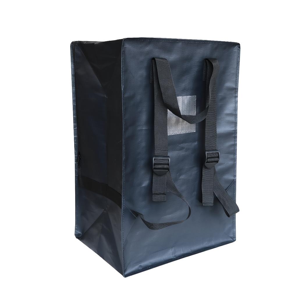 Large Foldable Shoulder Storage Backpack Heavy Duty Moving Bag For Dorm Travel Camping Clothes Organizer Easy To Carry Store