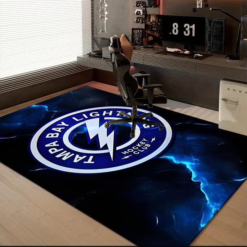 Tampa Bay Hockey Floor Mat for Living Room, Game Rooms, Office, Bedroom, Office Floor Mat Playful Design, Christmas fan gifts