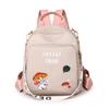 Large Capacity Backpack Women Printed Travel Backpack Embroidered Student Schoolbag