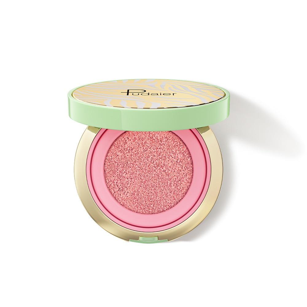 Pudaier 6 Colors Cushion Liquid Blush & Highlighter - Waterproof Long Lasting Cheek Makeup, Natural Glow Blush Palette for Face