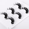 Roll 3 Pairs Of Chemical Fiber False Eyelashes Simulation Curled Thick Eyelashes