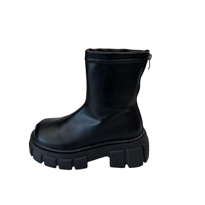 Martin Boots Women's 2025 New Autumn and Winter Velvet Thick-soled Short Thin Boots British Style Advanced Sense Explosive Boots Tide