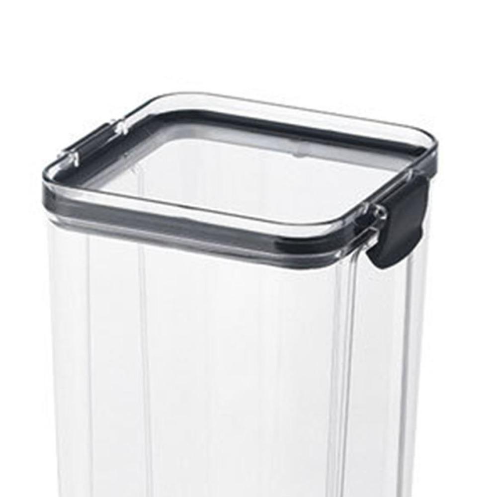 Transparent Airtight Food Container 1300ml Clear Sealed Jar Food Storage Canister  Kitchen