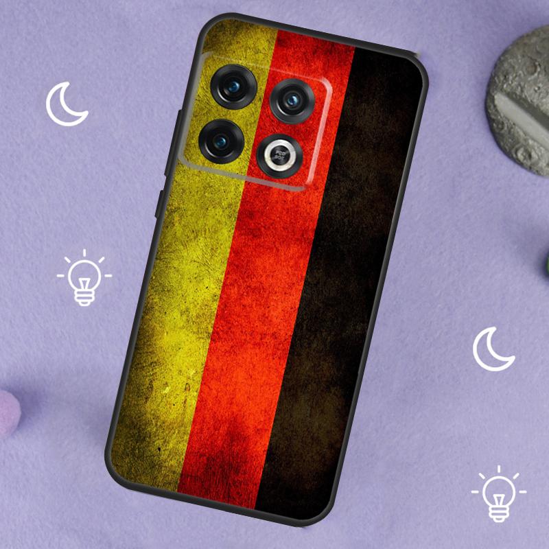 Germany Flag Banner Case For OnePlus 13T 10T 8T 10R 12R 13R 15 13 12 11 10 9 Nord 5 CE 2 3 4 Lite N20 N30 Cover