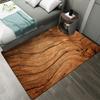 Dekoracja salonu dywan z fakturą drewna sypialnia stolik nocny dywan do strefy domowej nowoczesna antypoślizgowa mata podłogowa
