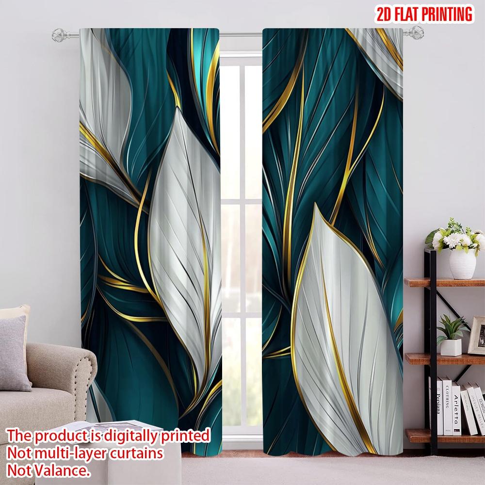 

2 шт. Шторы Современный стиль Универсальные 100% полиэстер, Без электричества Украшения для вечеринок Подходят для праздничной семейной вечеринки 52.50 × 116.00 cm 2 pcs