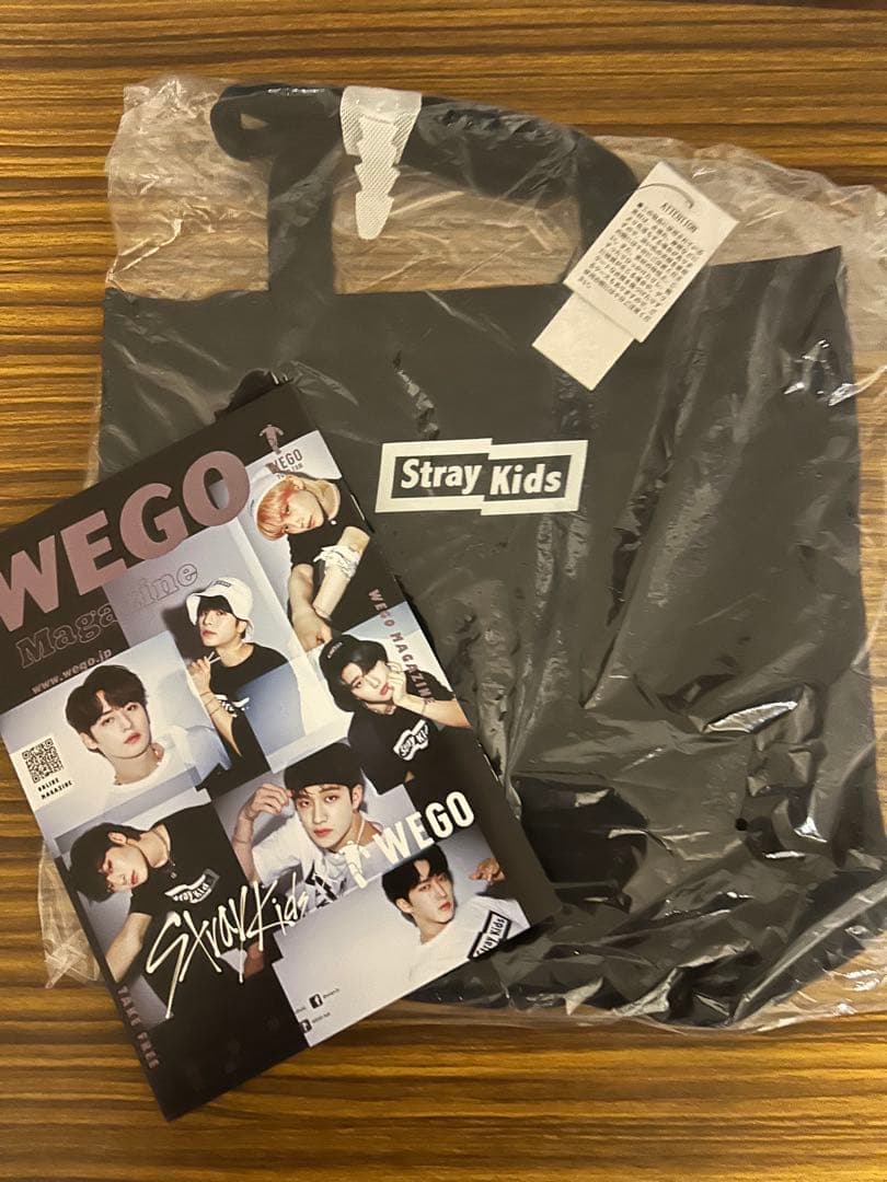 

[USED] Stray Kids Black Tote Bag (Wego Collaboration)
