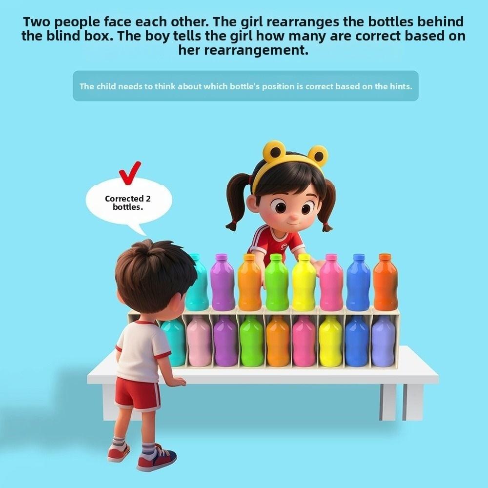 Creative Bottle Matching Game Logical Thinking Montessori Color Sorting Toys  Boys Girls