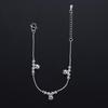 Simple Fashion Jewelry Foot Anklet Bells Bead Ankle Bracelet Silver Plated Chain