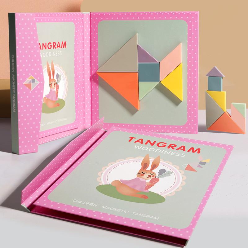Kids Magnetic Puzzle Blocks With Upgraded Magnet Technology For Early Learning