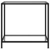 Console Table Transparent 80 X 35 X 75 Cm Tempered Glass