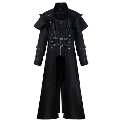 Medieval Clothing Renaissance Punk Jacket Vintage Long Split Jacket Stage Performance Clothing
