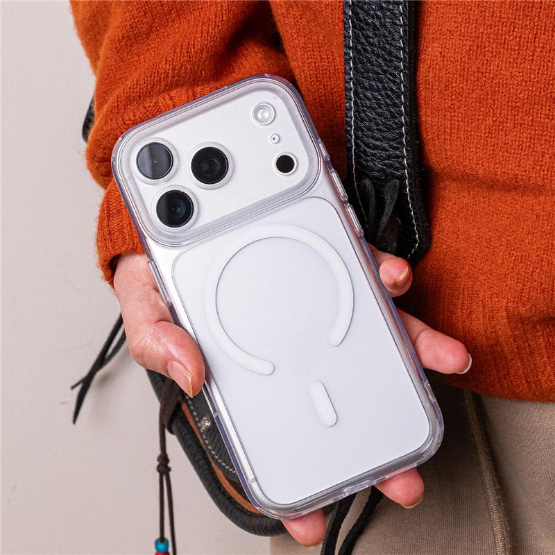 Matte Transparent For Magsafe Case For iPhone 17Pro 17 17Pro Max AI Control Camera Button All inclusive anti drop Phone Cover For iPhone 17Pro Max