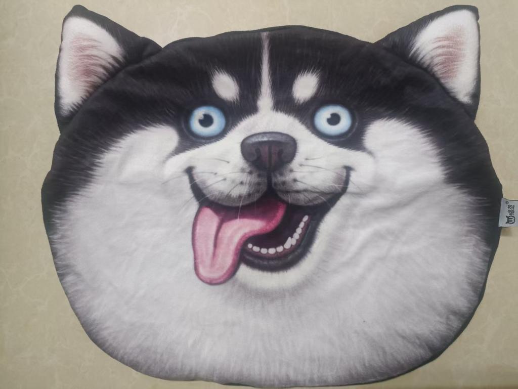 35cmx36cm 3D Cute Cat Dog Head Pillow Cushion Home Sofa Car Seat Cushions Creative Cartoon Cat Nap Pillow Cushion Gift