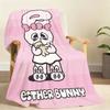 Kawaii Cute E Esther B BunnyS Cartoon Blanket For Soft Throw Blanket for Picnic Bed Sofa Home Bedroom Cozy Warm Comfortable