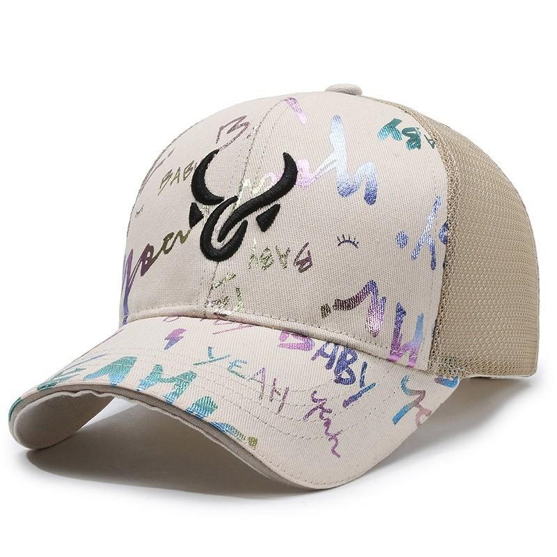 Embroidered Breathable Graffiti Baseball Cap Unisex Summer Outdoor Gift Hat